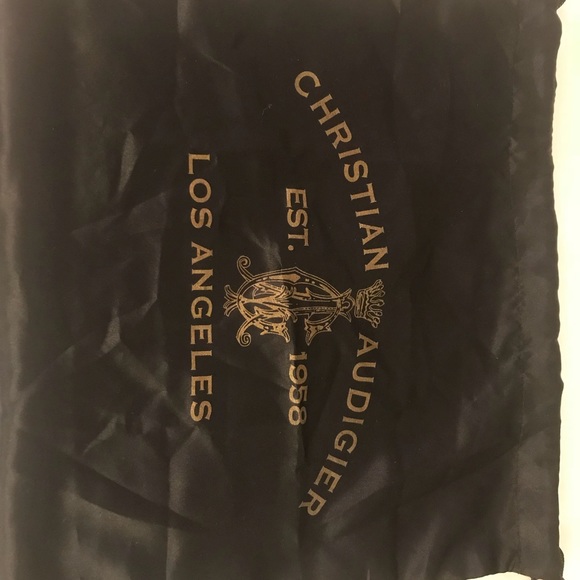 CHRISTIAN AUDIGIER tan leather purse,gold hardware - Picture 8 of 8